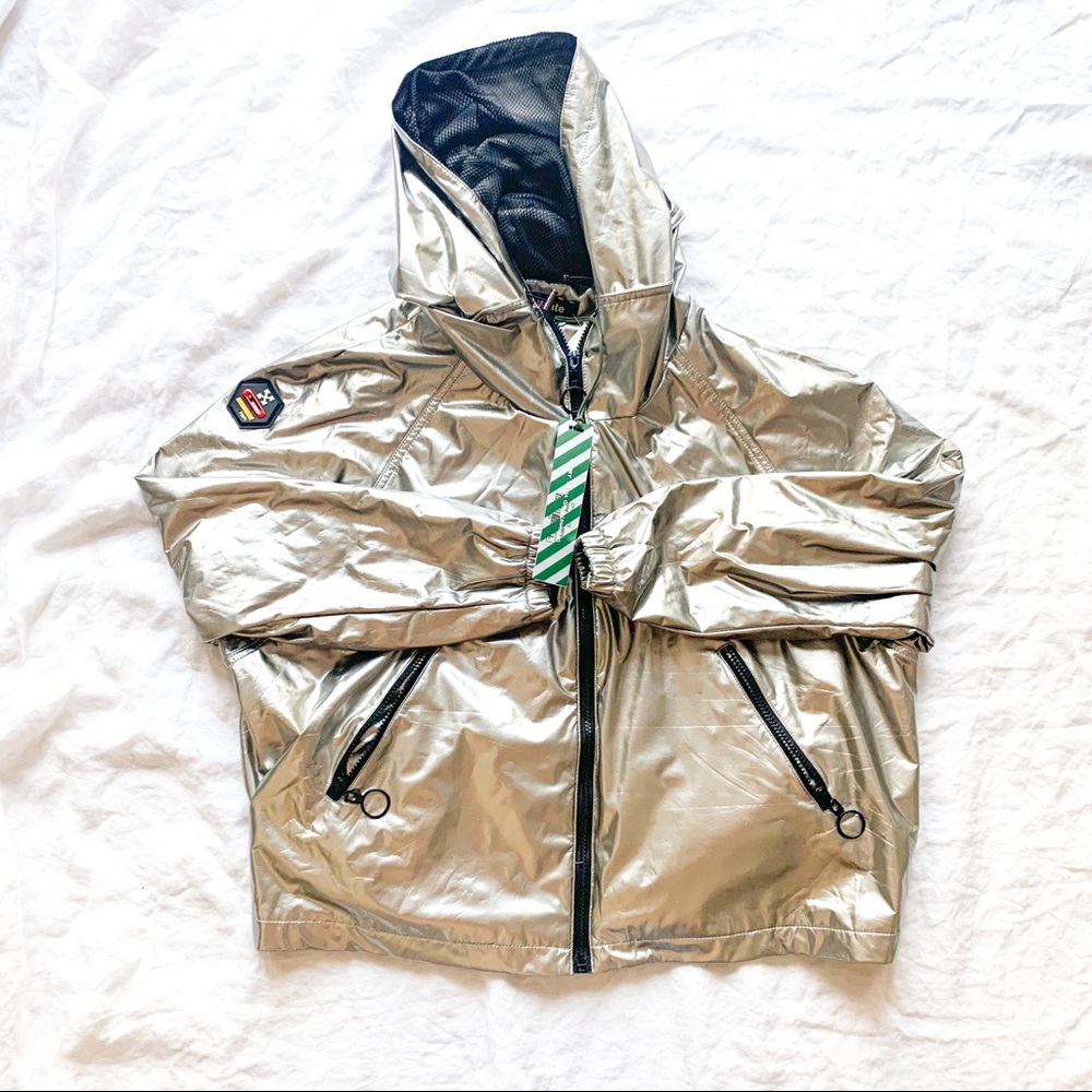 NWT Off white silver jacket